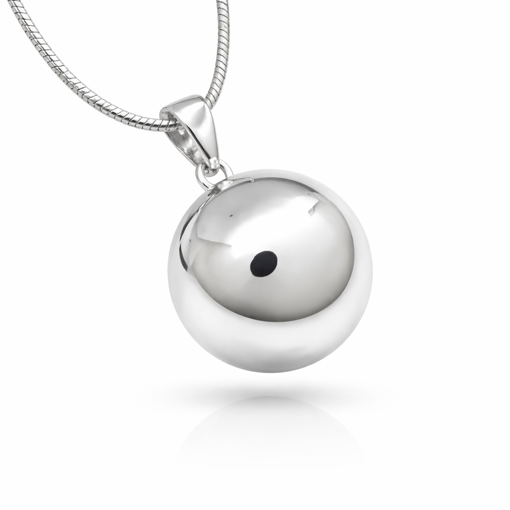 Stříbrný přívěsek s kuličkou Luma, 10 mm