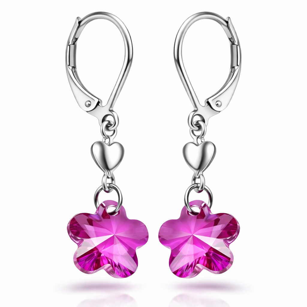 Ocelové náušnice s krystalem Swarovski Rosallie