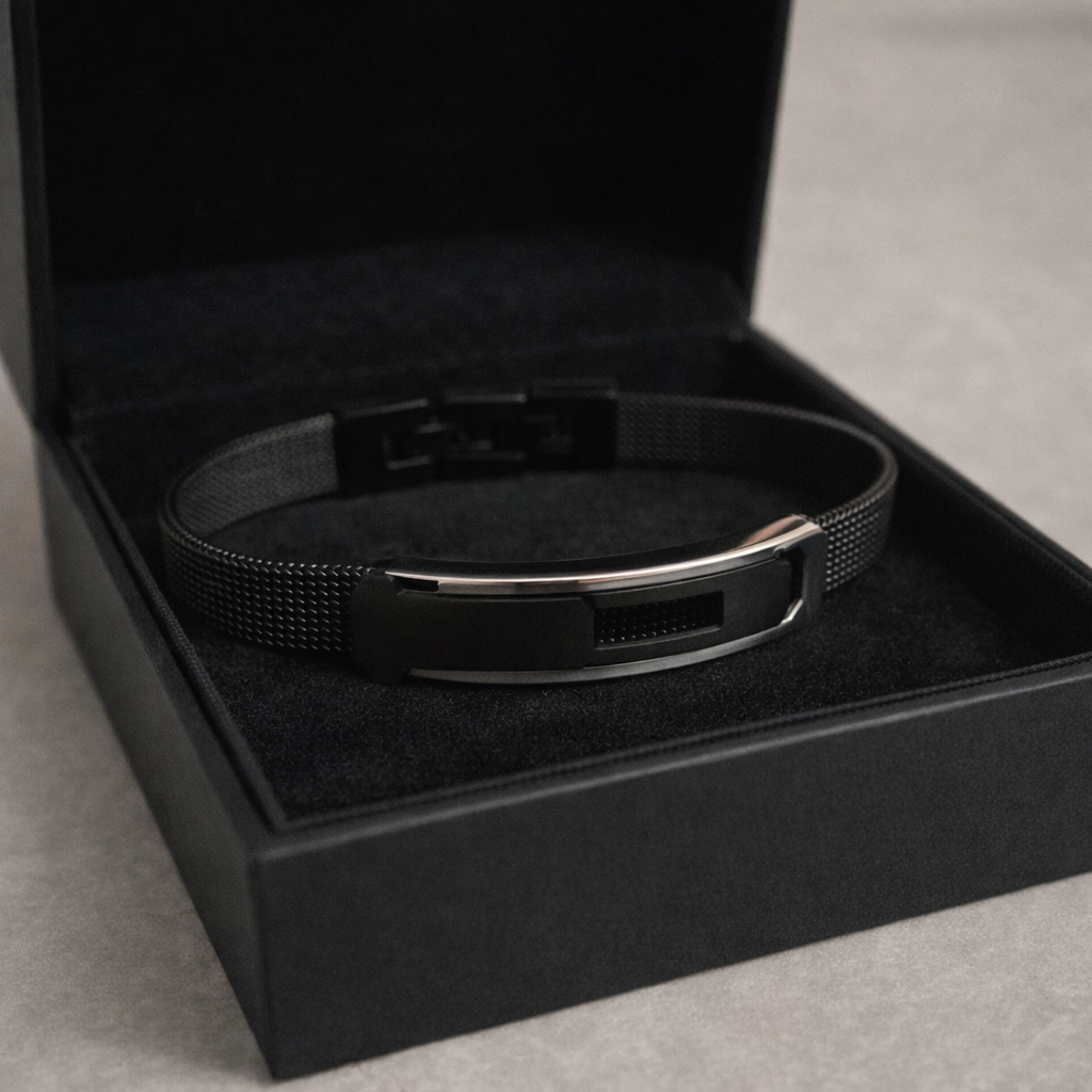 Pánský ocelový náramek s gravírováním Arden