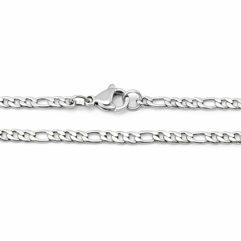 Ocelový řetízek figaro Country 4mm, 45 cm