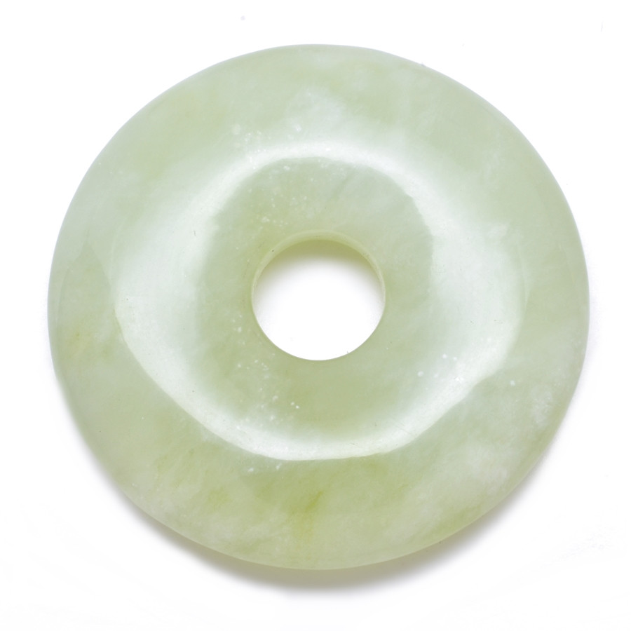 Přívěsek donut z minerálů Darrel, Jadeit