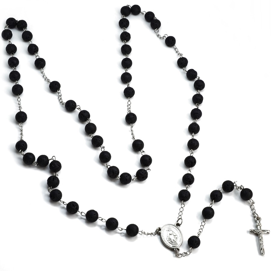 Růženec láva, ocel Rozário