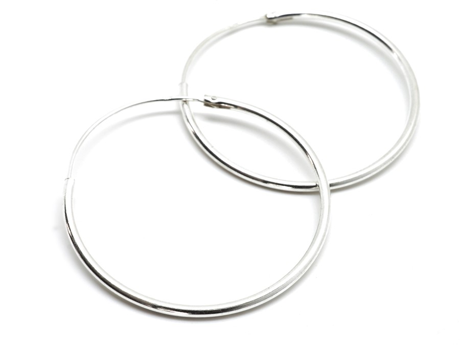 Aranys Stříbrné náušnice kroužky kulaté 7-25 mm, 25 mm 00653