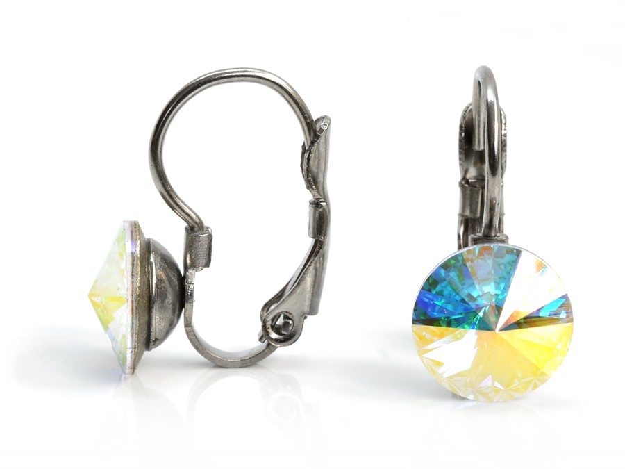 Ocelové náušnice s krystalem Swarovski Clarissa