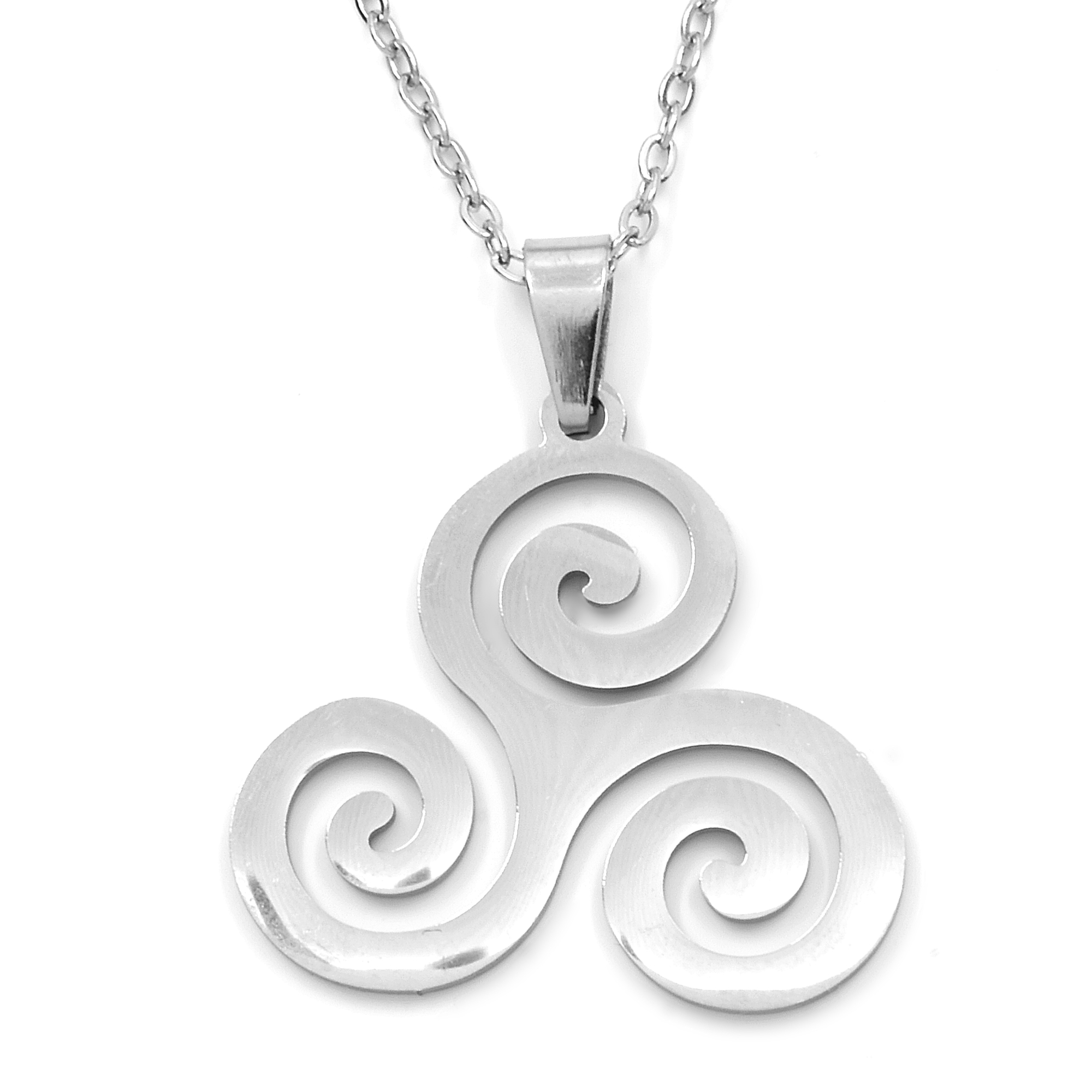 Ocelový přívěsek triskelion Vortia, Přívěsek dodáváme včetně řetízku zdarma