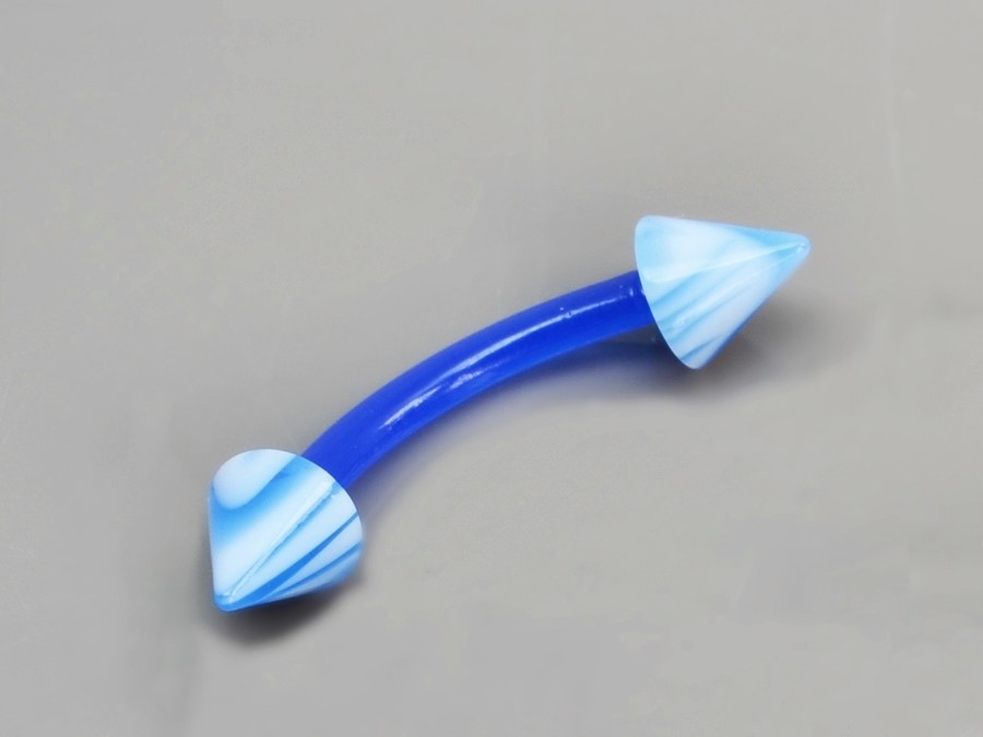 Akrylátový piercing do obočí hroty