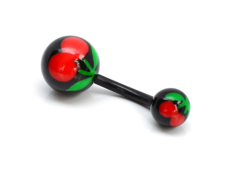 Akrylátový piercing do pupíku kuličky, Černá