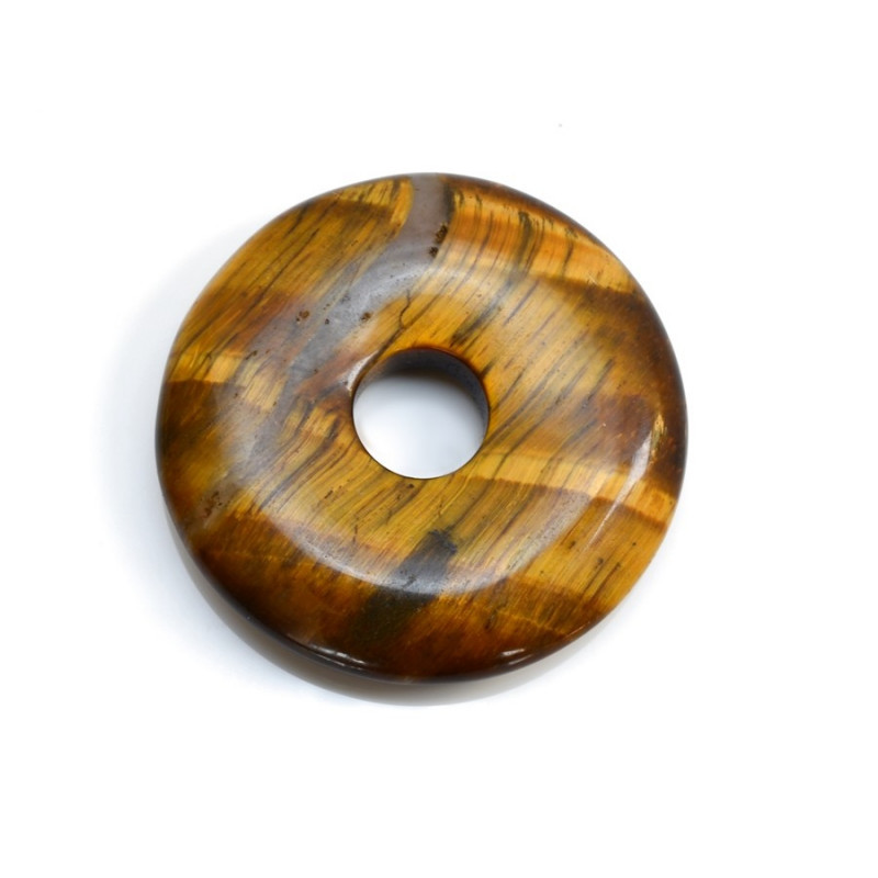 Přívěsek donut z minerálů Darrel, Tygří oko