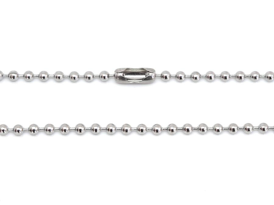 Řetízek z chirurgické oceli kuličky Bown 1-2mm, 60 cm