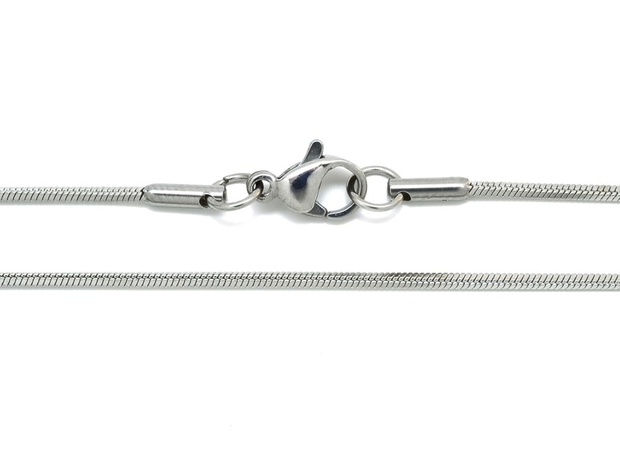 Strunka z chirurgické oceli 1 mm – stříbrná / zlacená, 50 cm, Stříbrná