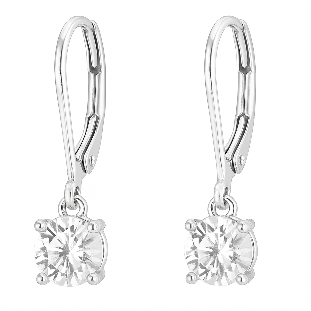 Levně Ocelové náušnice s krystalem Swarovski Brilla, Čirá