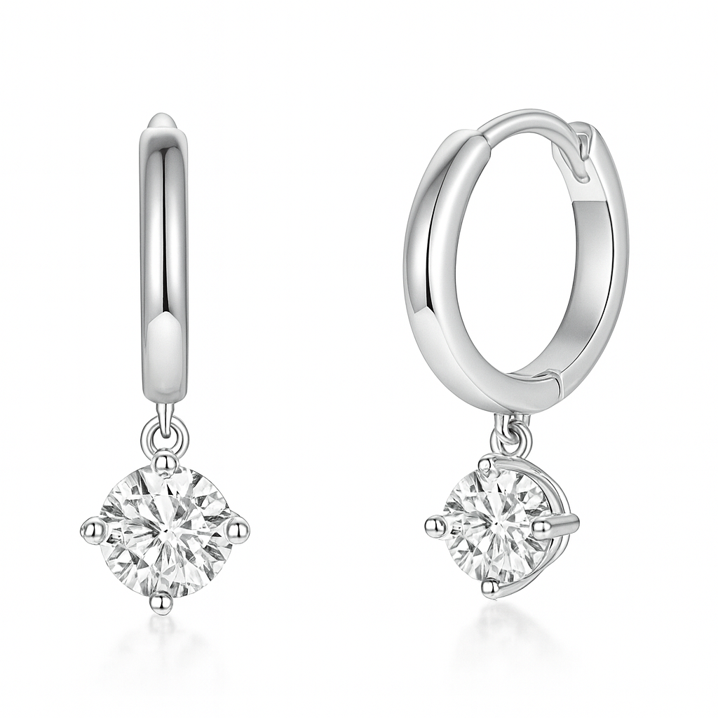 Stříbrné náušnice se zirkony Chloe