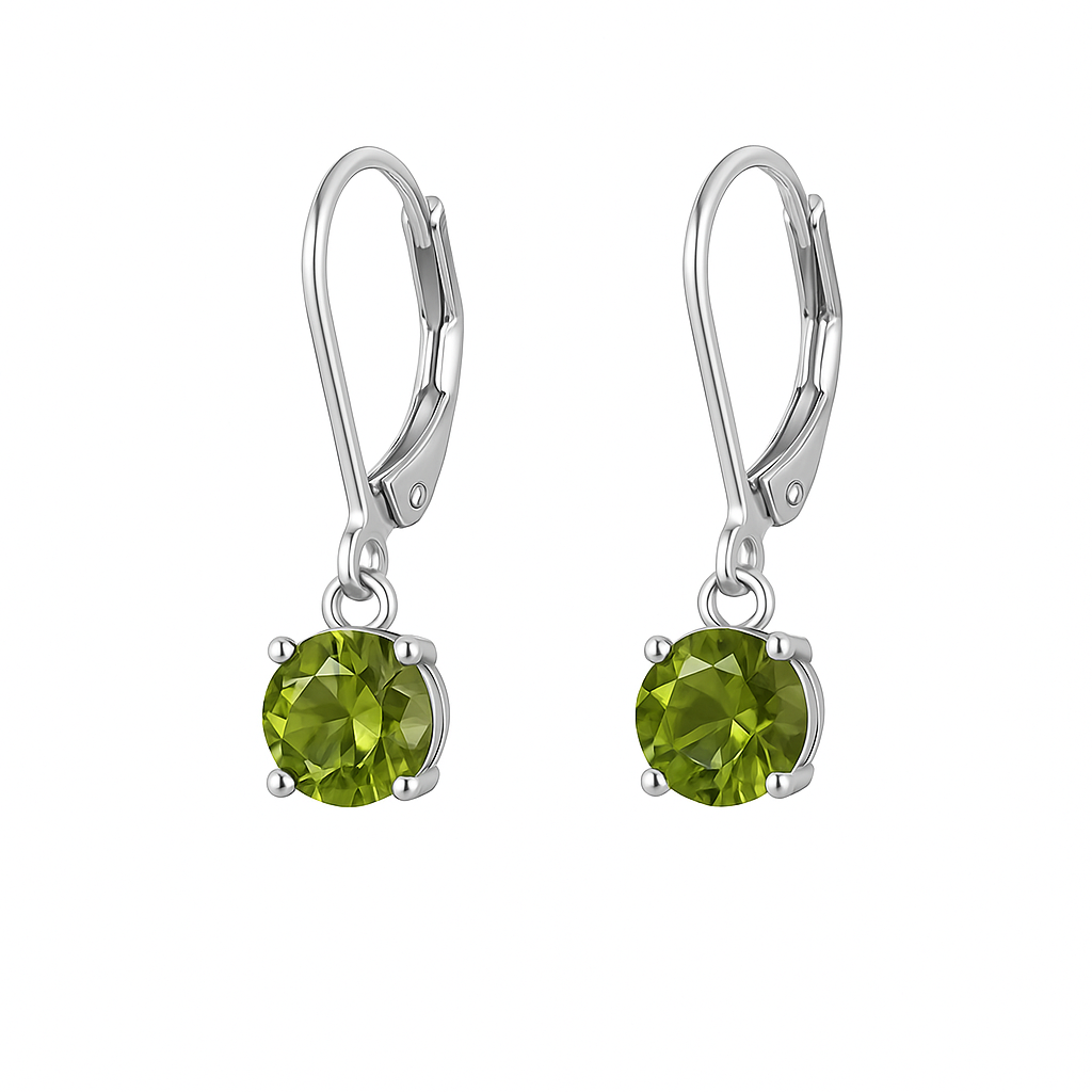 Levně Ocelové náušnice s krystalem Swarovski Brilla, Zelená