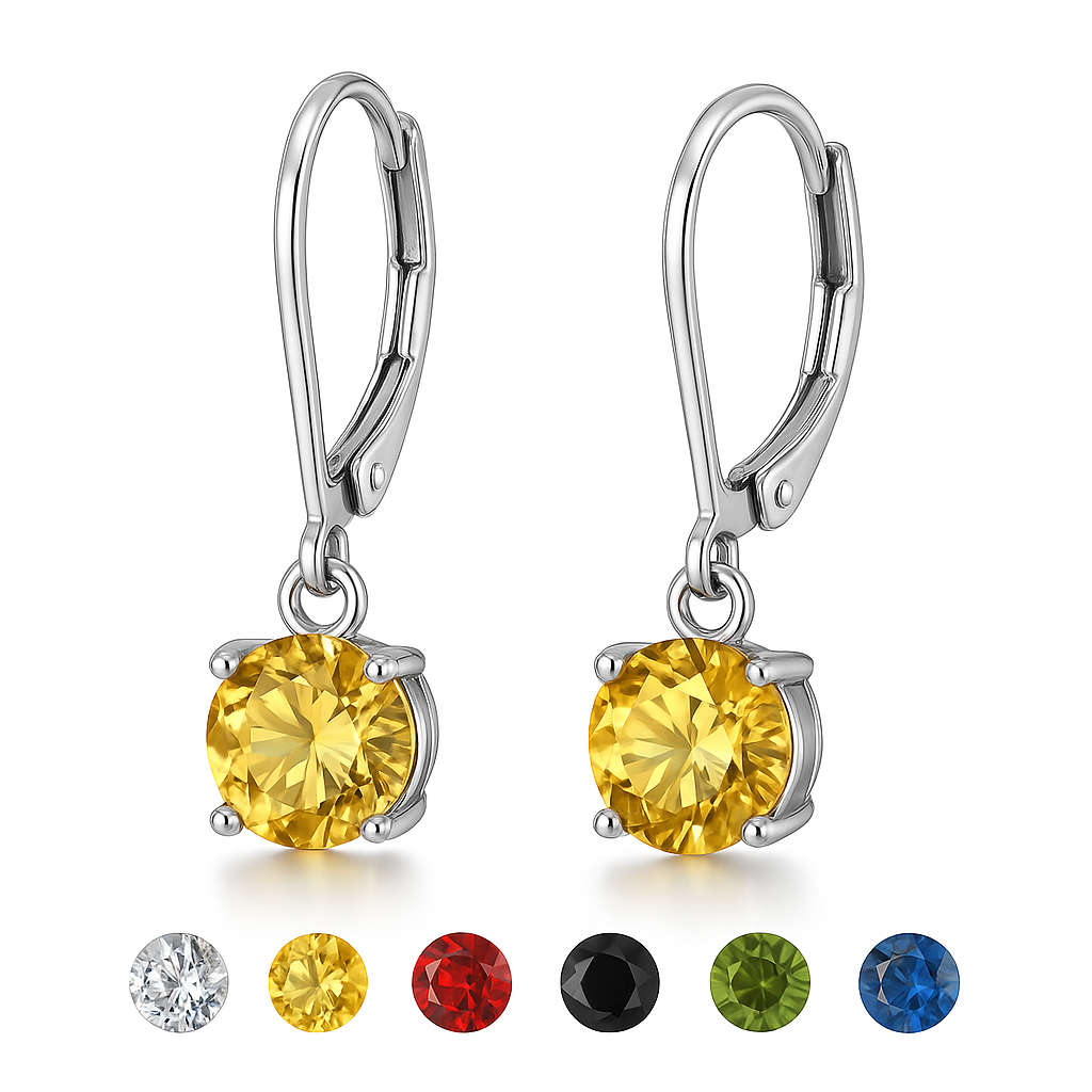 Levně Ocelové náušnice s krystalem Swarovski Brilla, Modrá