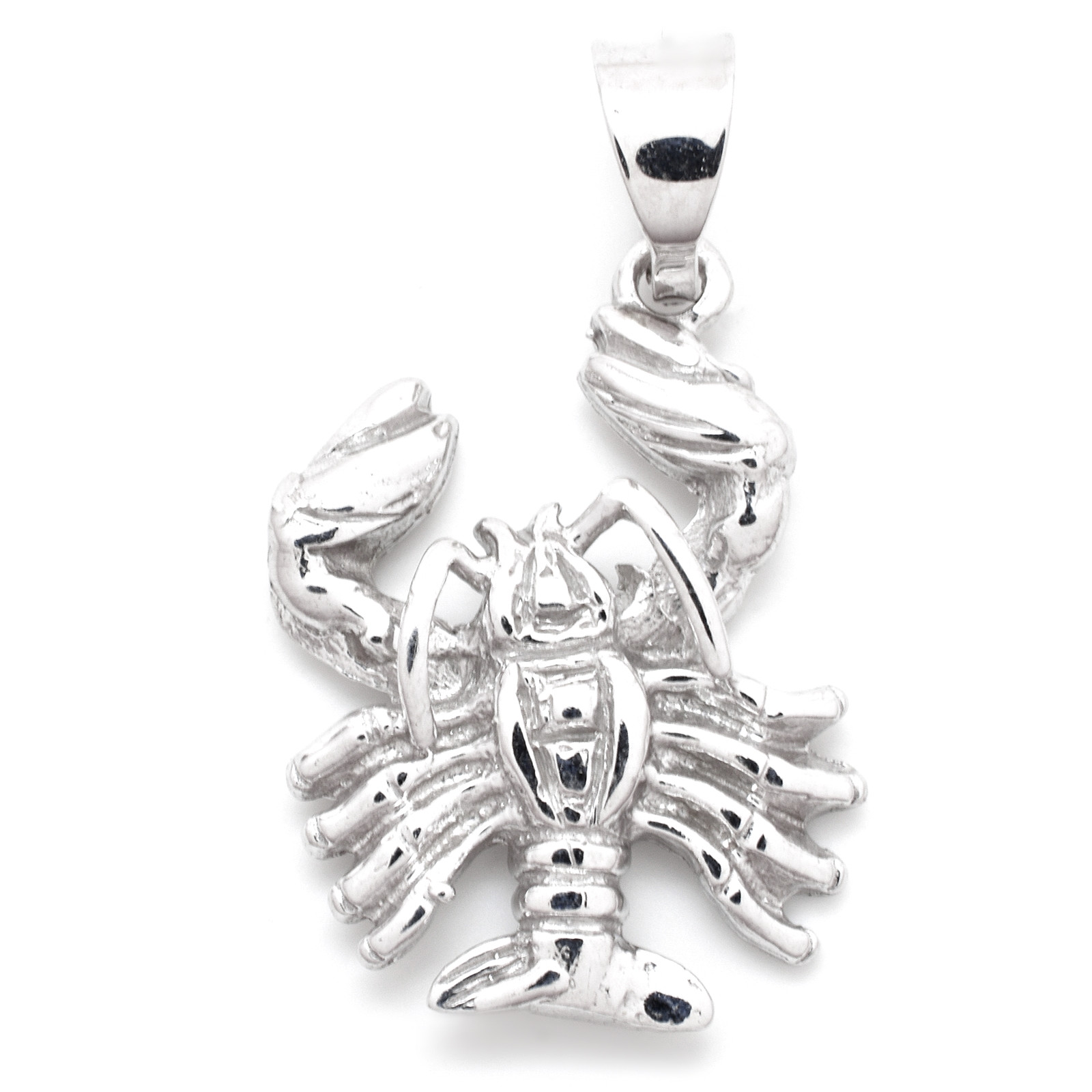 Stříbrný přívěsek 3D znamení zvěrokruhu Zodiac, Rak