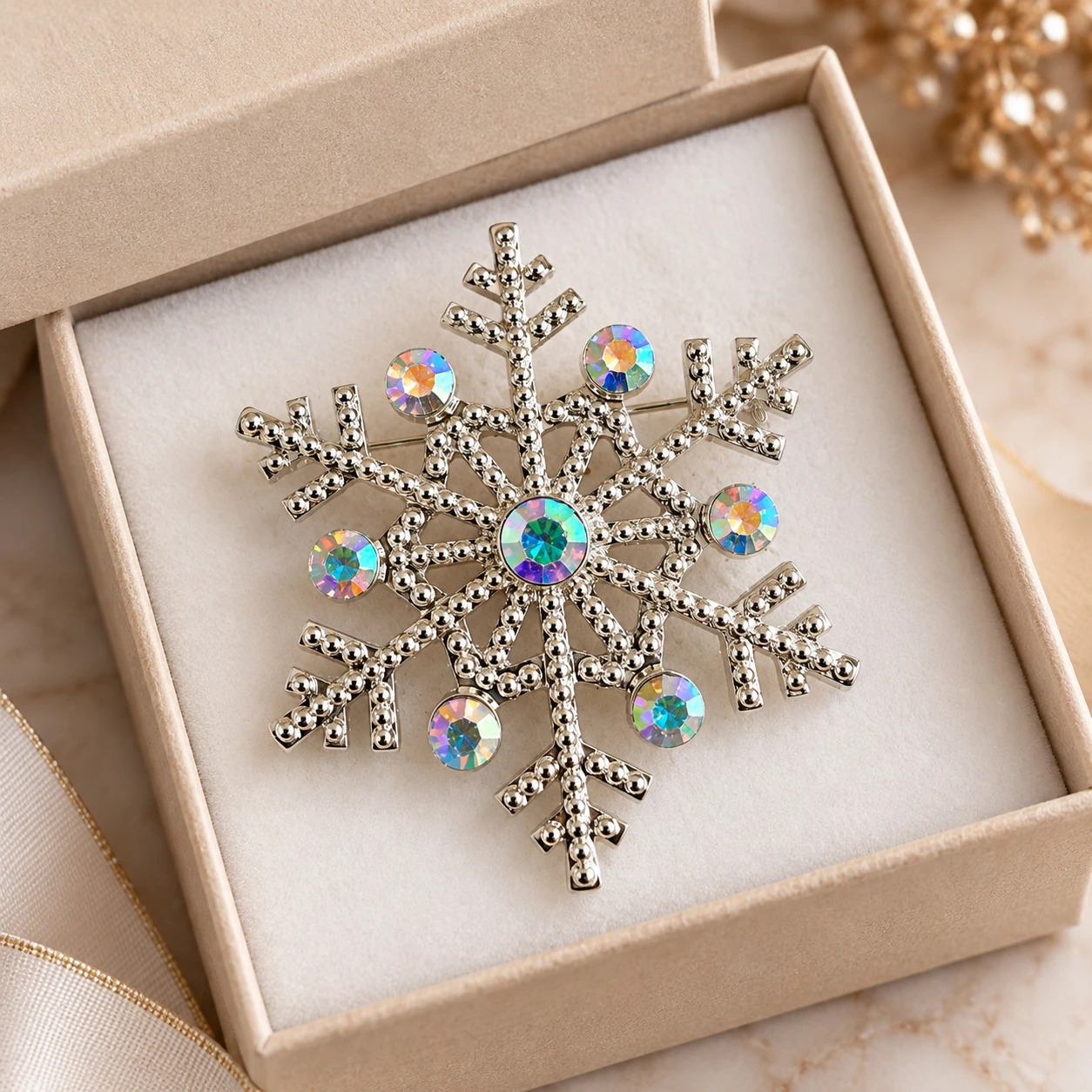 Brož Vločka s krystaly Swarovski