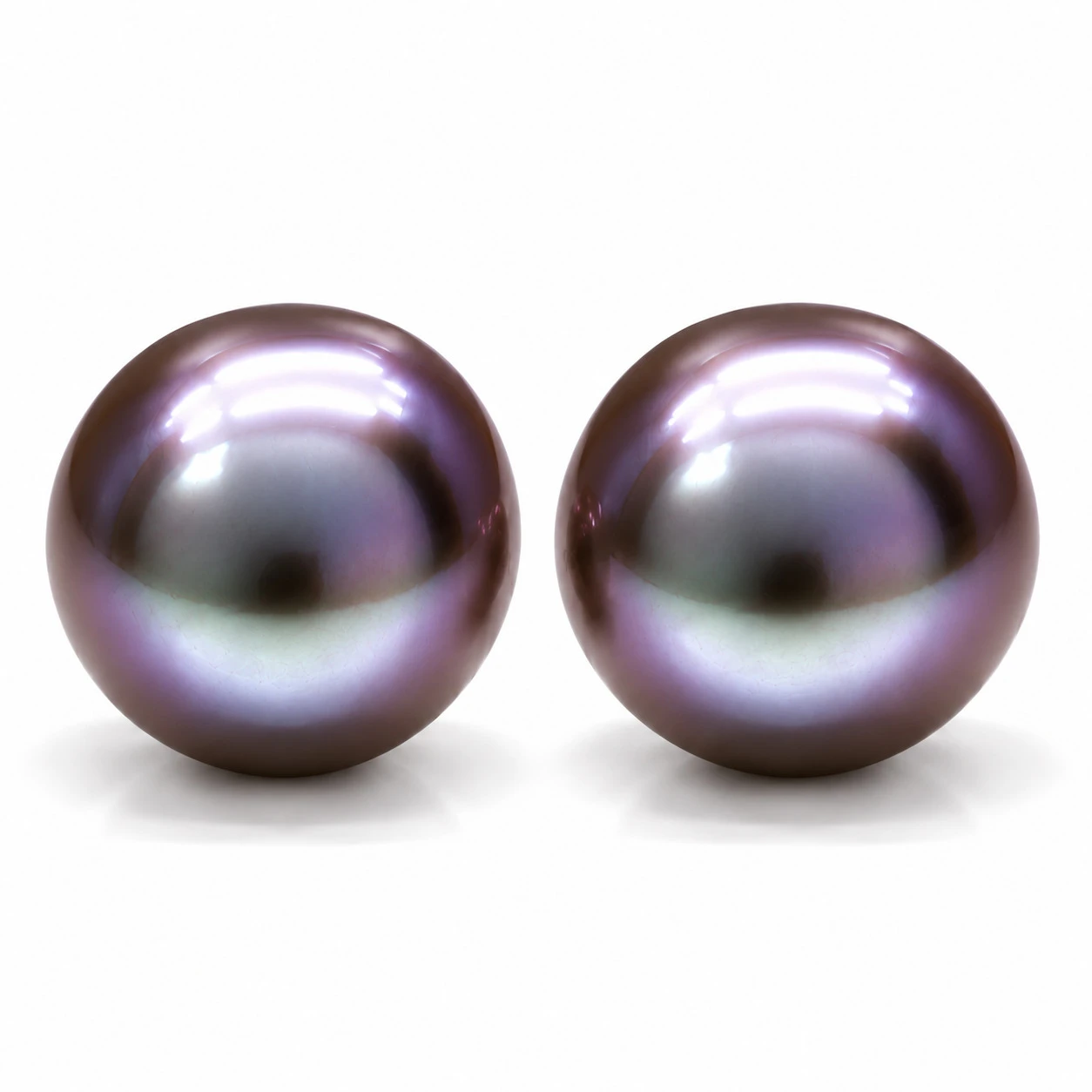Stříbrné náušnice s říční perlou Mirella 8 mm