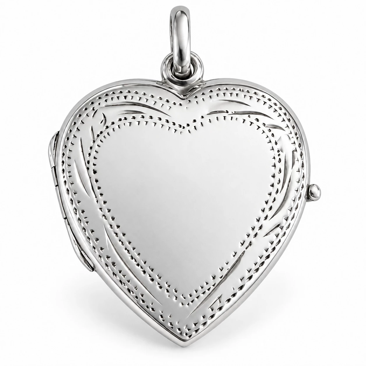 Stříbrný otevírací medailonek srdce Amorette