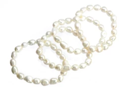 Náramek říční perly bílé