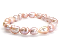 Náramek říční perly růžové