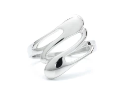 Stříbrný prsten vlnky