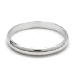 Stříbrný snubní prsten hladký 2 mm