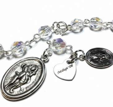 Náhrdelník růženec z perliček Renegat