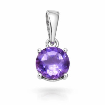 Stříbrný přívěsek s ametystem Lumina