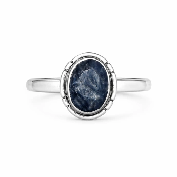 Stříbrný prsten se safírem Azure