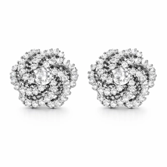 Bižuterní štrasové náušnice Calla