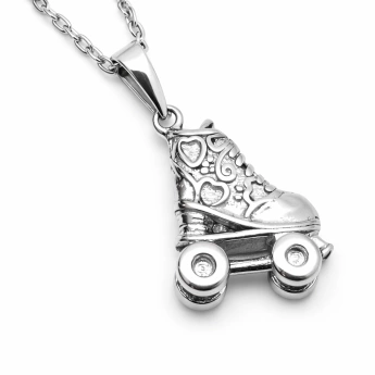 Ocelový přívěsek kolečková brusle Roller