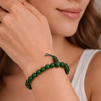 Buddhův energetický náramek nefrit Prosperita