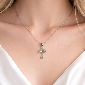 Ocelový přívěsek deštník Misty