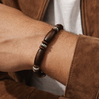 Dřevěný náramek Noir Wood