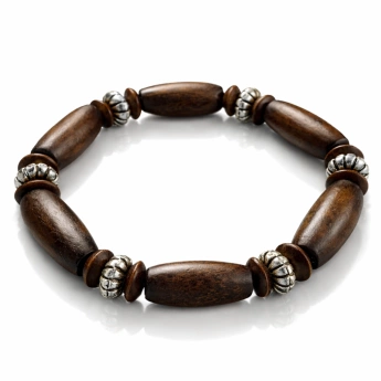 Dřevěný náramek Noir Wood