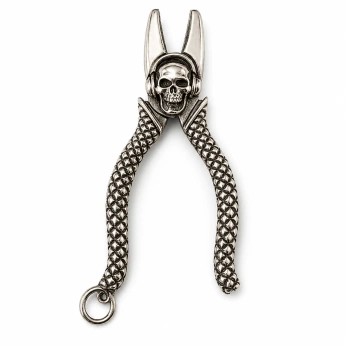 Stříbrný přívěsek kombinačky Skullmaster