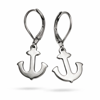 Ocelové náušnice kotva Kirana