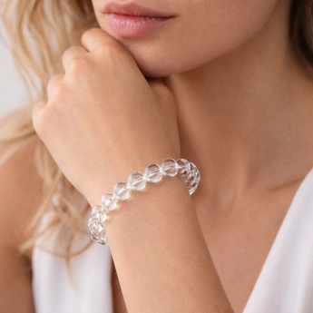 Náramek kuličkový křišťál Čistota