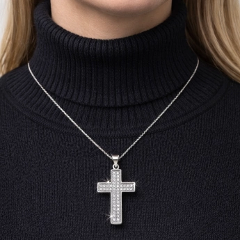 Stříbrný přívěsek kříž Aladar