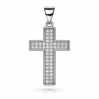 Stříbrný přívěsek kříž Aladar