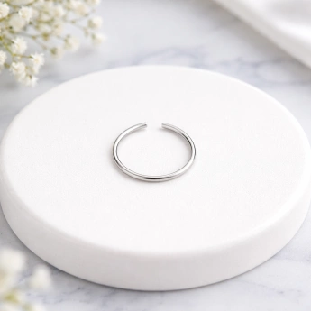 Ocelový piercing do nosu kroužek