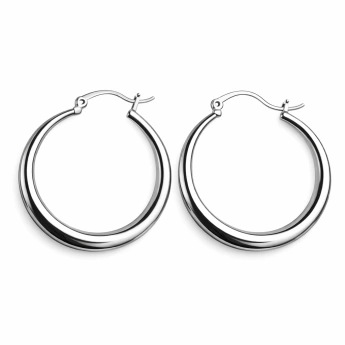 Ocelové kruhové náušnice Nella