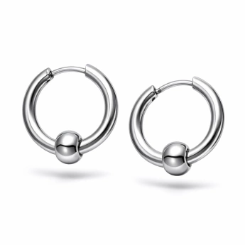 Ocelové náušnice kruhy Grandie 17 mm