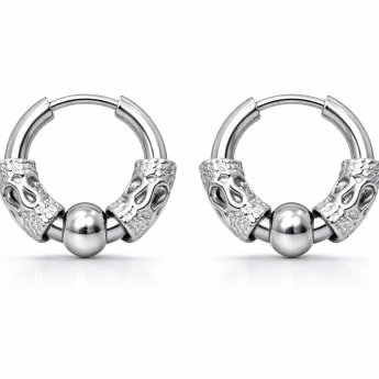 Ocelové náušnice Magne