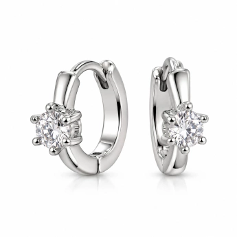 Stříbrné náušnice s krystalem Swarovski Arlina