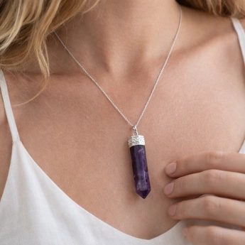 Přívěsek krystal z ametystu Amestar