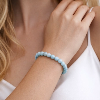 Náramek kuličkový larimar Harmonie