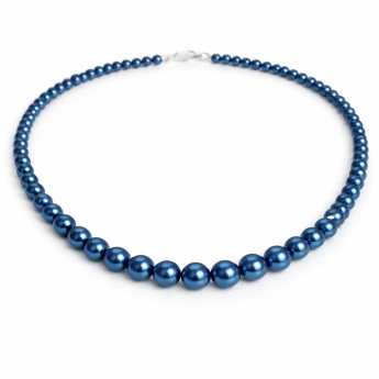 Perličkový náhrdelník modrý Leon