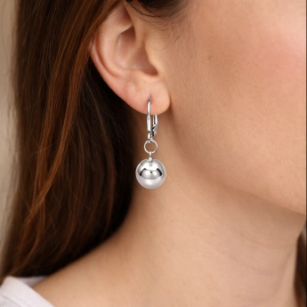 Stříbrné náušnice kulička Sigi