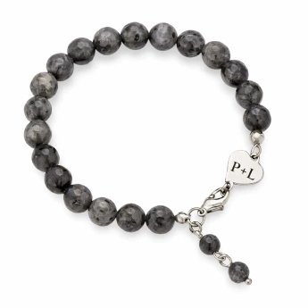 Ocelový náramek s labradoritem Naëlle